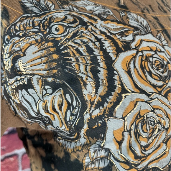 Affliction Men's Short Sleeve Graphic T-shirt - Black/Brown-Size: Large - NWOT - Picture 6 of 13